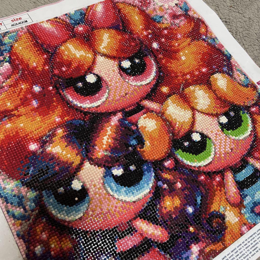 パワーパフガールズ ダイヤモンドペインティング 45x40cm（大人