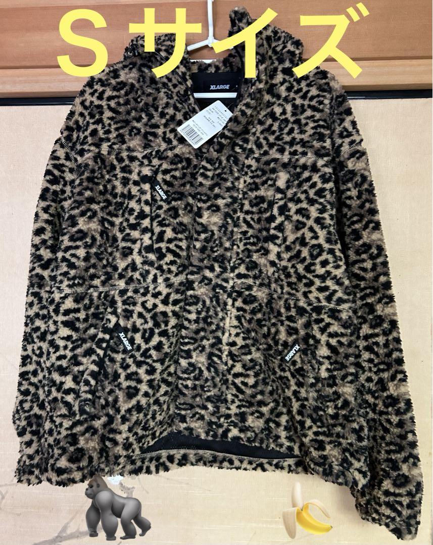 エクストララージ　ボア　フリースジャケット　レオパード柄　豹柄　M XLARGE エクストララージ 盗む ボア フリースジャケット