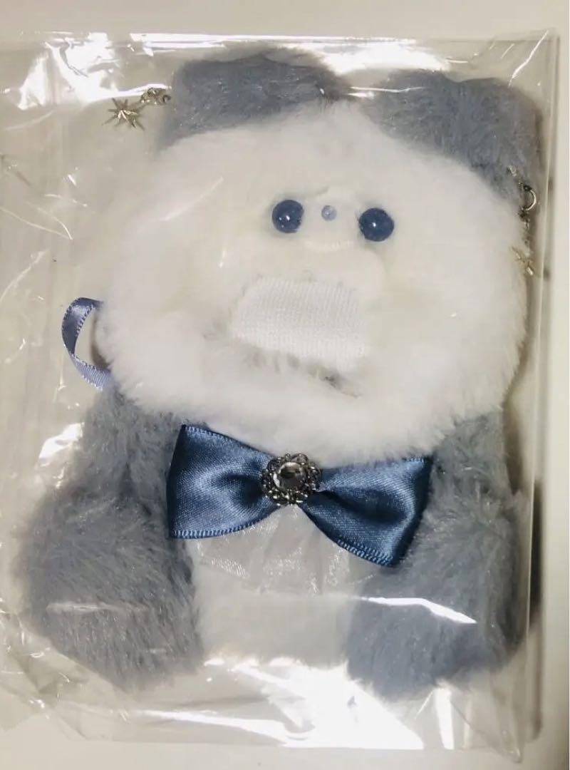 いちごパフェくまさん／ピンク❤︎ちびぐるみ.にとたん.おすわりぬい服 着ぐるみ 10cmぬい 12cm おすわり ぬい服 着ぐるみ 猫 いちご ちびぐるみ