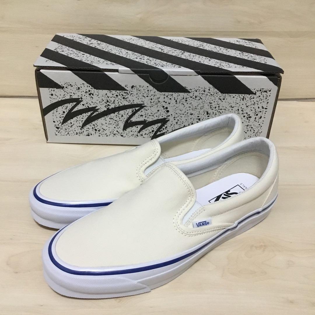 VANS バンズVAULT ボルトライン OG クラシックスリッポン27cm VANS 限定 バンズ ボルト クラシック スリッポン スニーカー