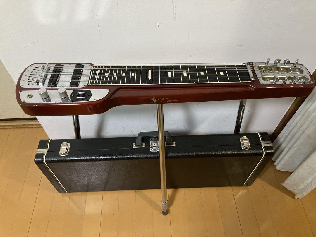 Guyatone 慣れる グヤ8弦スチールギター スタンド、ケース付