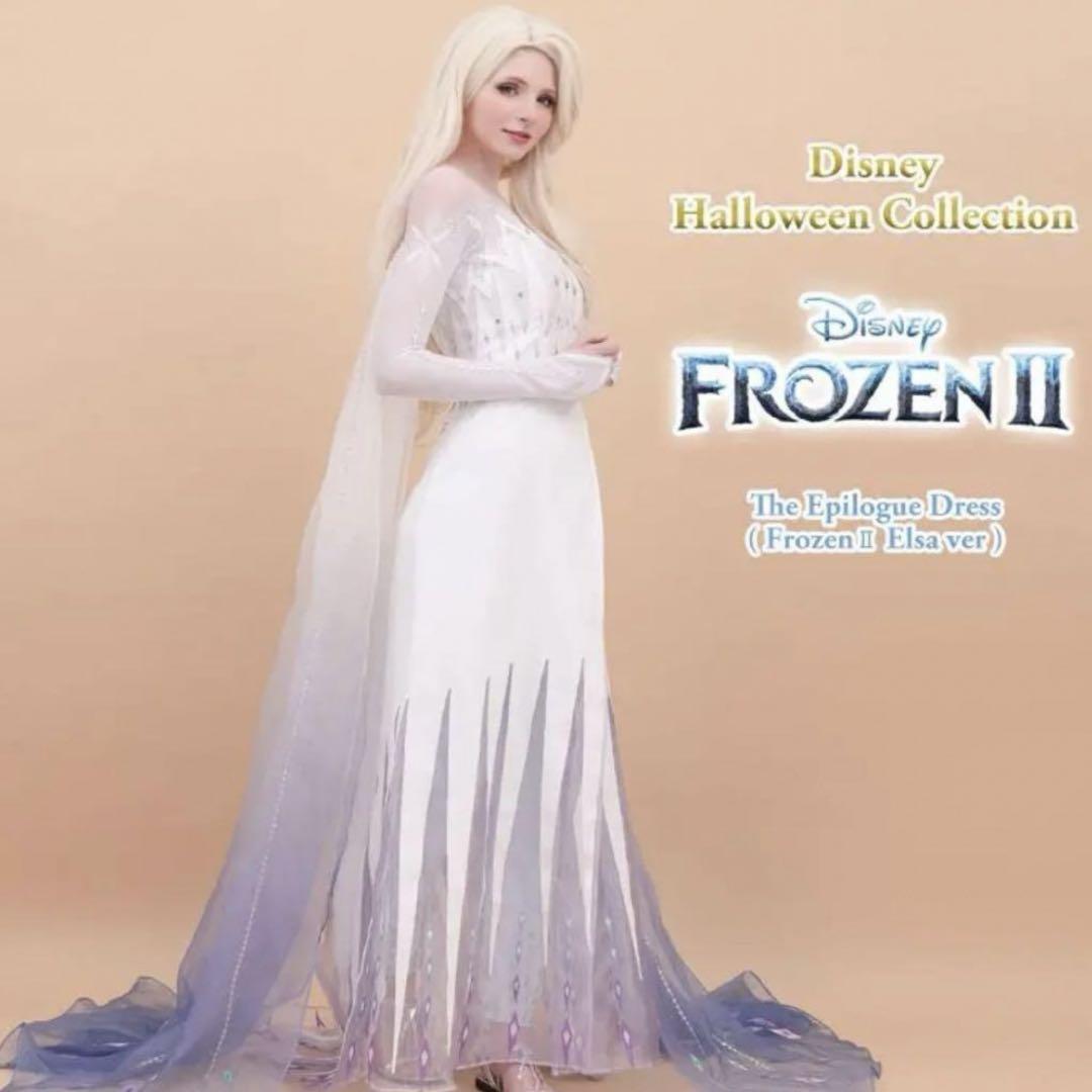 ディズニー Dハロ アナと雪の女王 2 エルサ 精霊ドレス 衣装 仮装 コスプレ ディズニー アナと雪の女王2 エルサ 精霊 ドレス Dハロ コスプレ