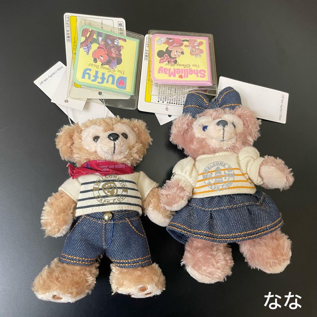 ① 12点 ダッフィー/シェリーメイ/ジェラトーニ/バッジ キーホルダー グッズ 2013ver】ダッフィー シェリーメイ ぬいぐるみバッジ
