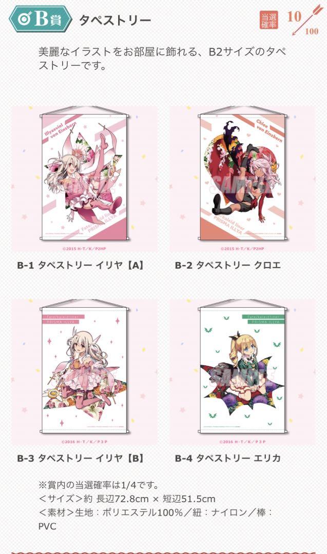 くじ引き堂 プリズマ⭐︎イリヤ 10周年記念くじ タペストリー