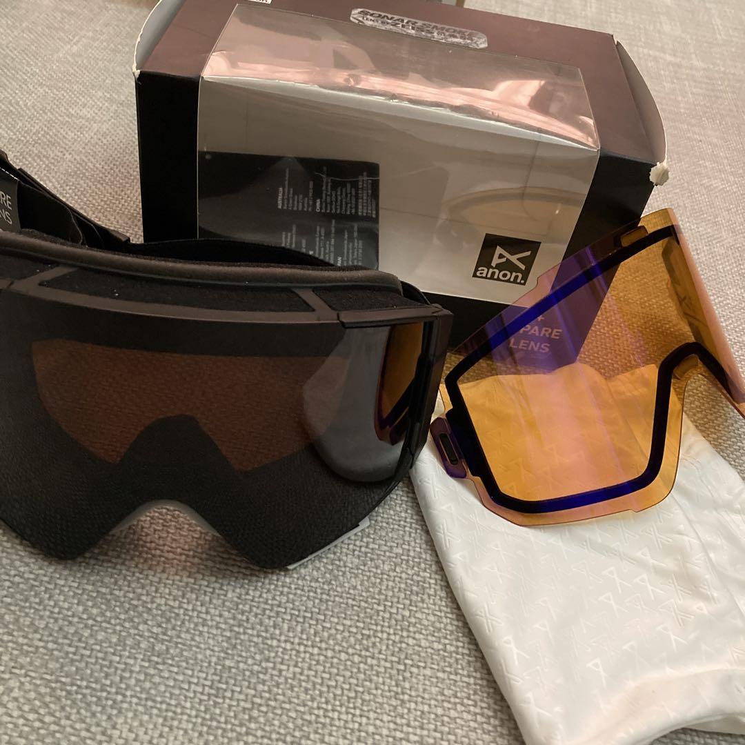 【美品】anon sync m-fusion アノン　シンク　スペアレンズセット ANON sync MFI スペアレンズ付き ASIAN FIT アノン シンク