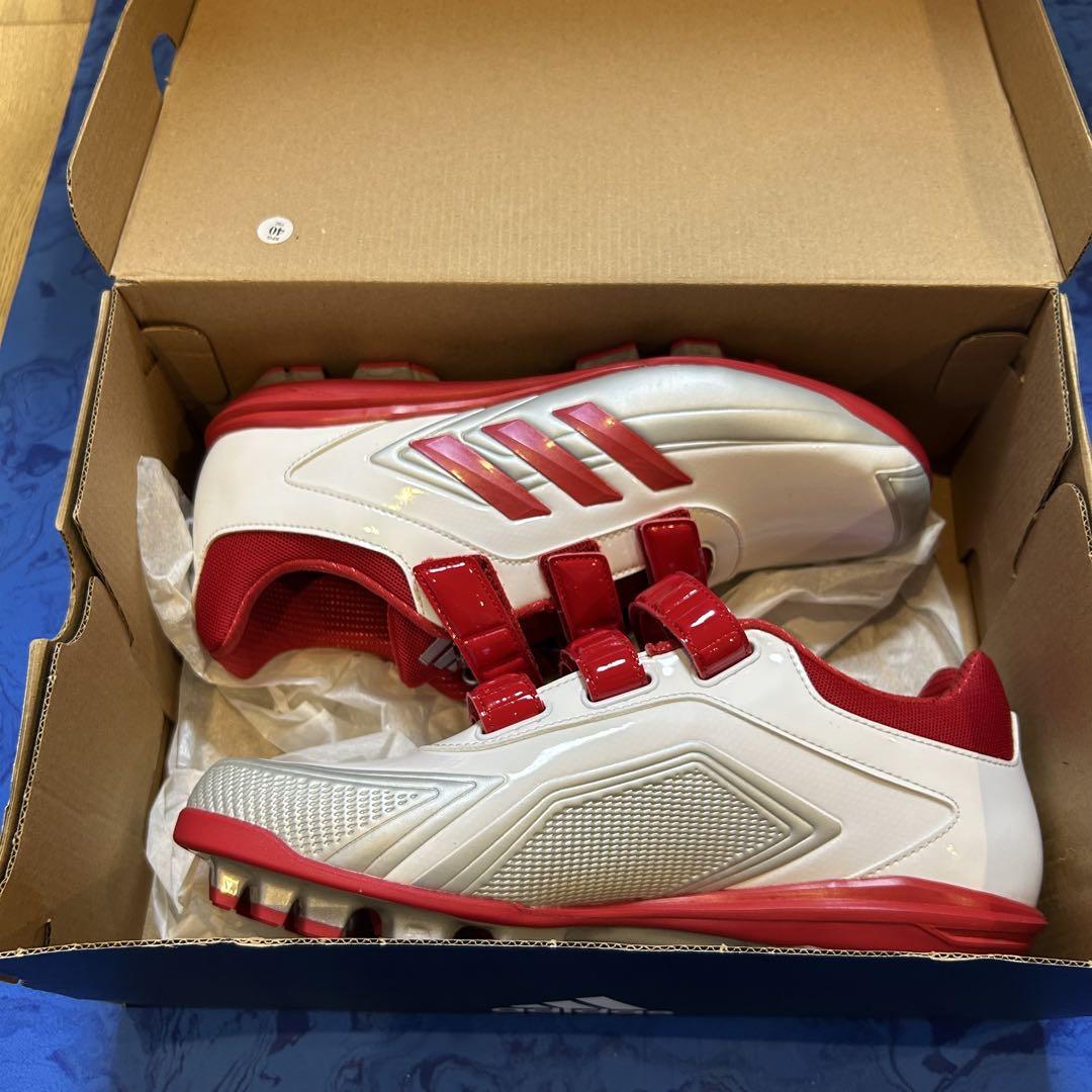 adidas 野球スパイクAC 26.5cm ホワイト/レッド（アディダス