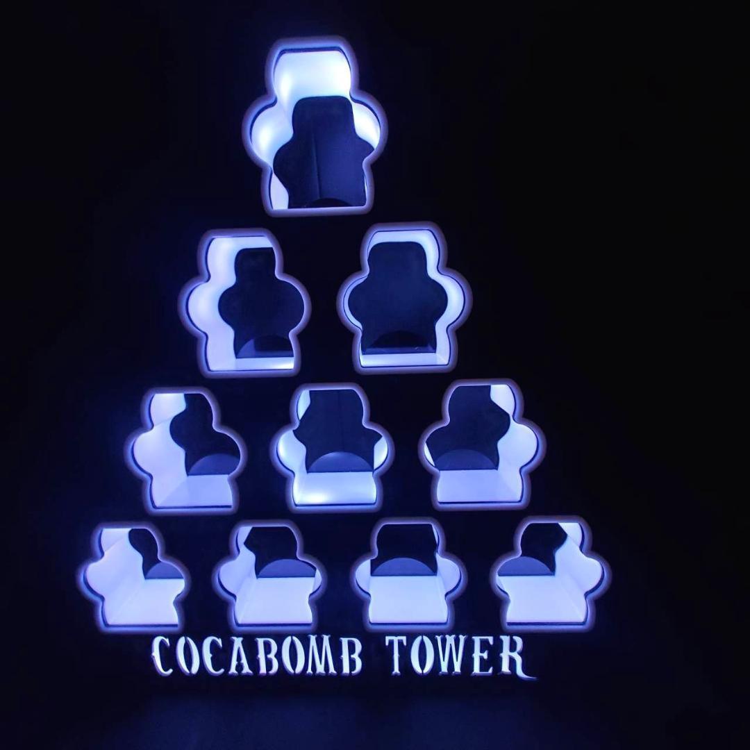 B コカボム ディスプレー コカレロ LED コカボムタワー コカレロ タワー 楽天市場】コカボムタワー COCABOMB TOWER リモコン付 光る LED
