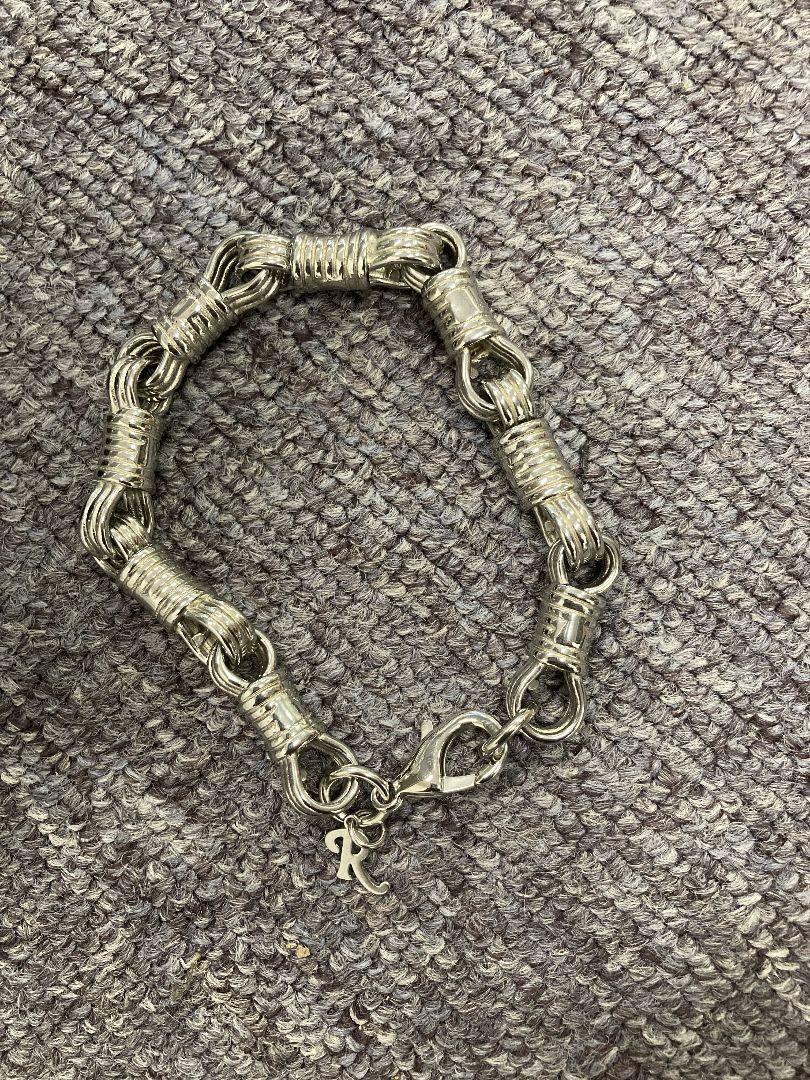 ブレスレットRaf Simons wrapped chain bracelet Raf Simons Silver Wrapped Chain Bracelet Raf Simons