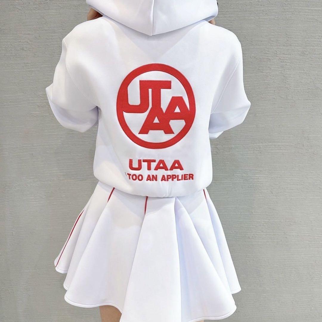 ゴルフ UTAA レディース トップス スカート セットアップ（ホワイト） ゴルフ UTAA レディース トップス スカート セットアップ