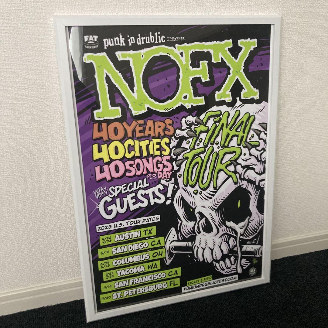 額縁付き】 NOFX North America Final tourポスター（NOFX