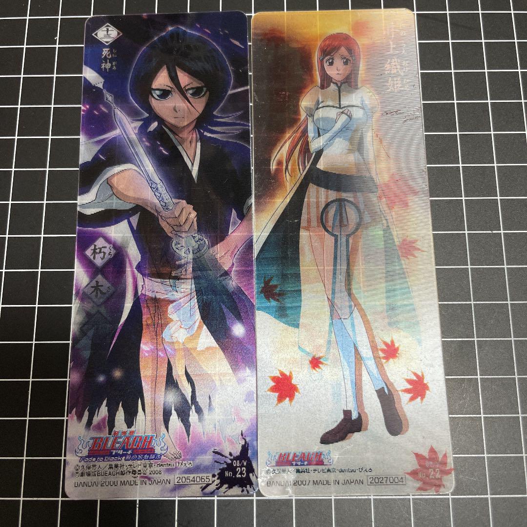 BLEACH 朽木ルキア 井上織姫 カードガム しおり（BLEACH