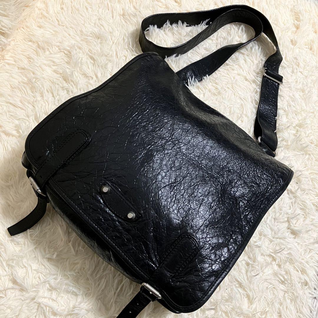 ✨美品✨バレンシアガ　グラフィティ　チェーンウォレット　ショルダー　レザー　黒 未使用級 バレンシアガ ショルダーバッグ 黒 ブラック レザー