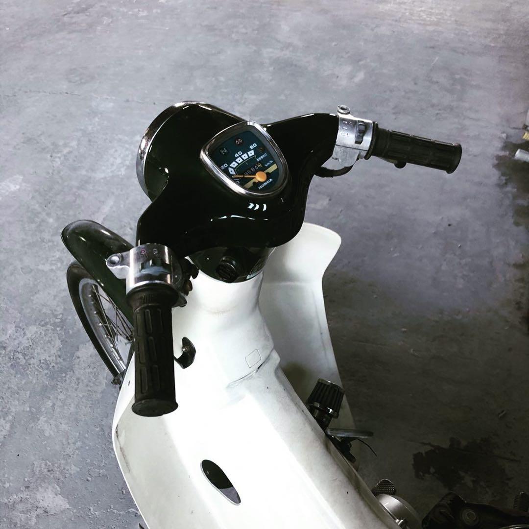 カブ　c50 鬼絞りハンドル　制作途中 カブハンドルの絞り加工 | キューズバイククラフト