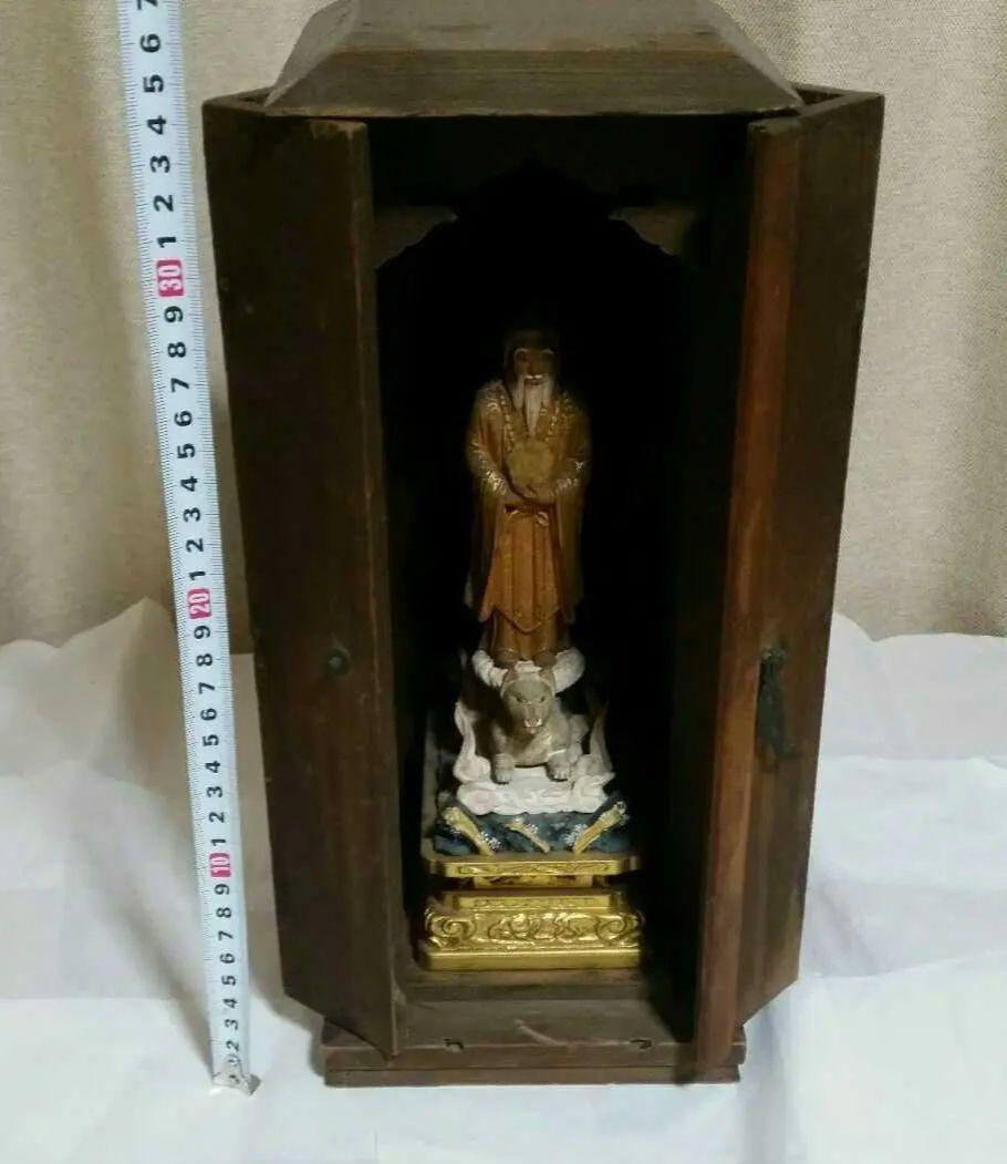 逸品 江戸期 厨子入【稲荷神像】仏像 （毘沙門天 （M-ARTS