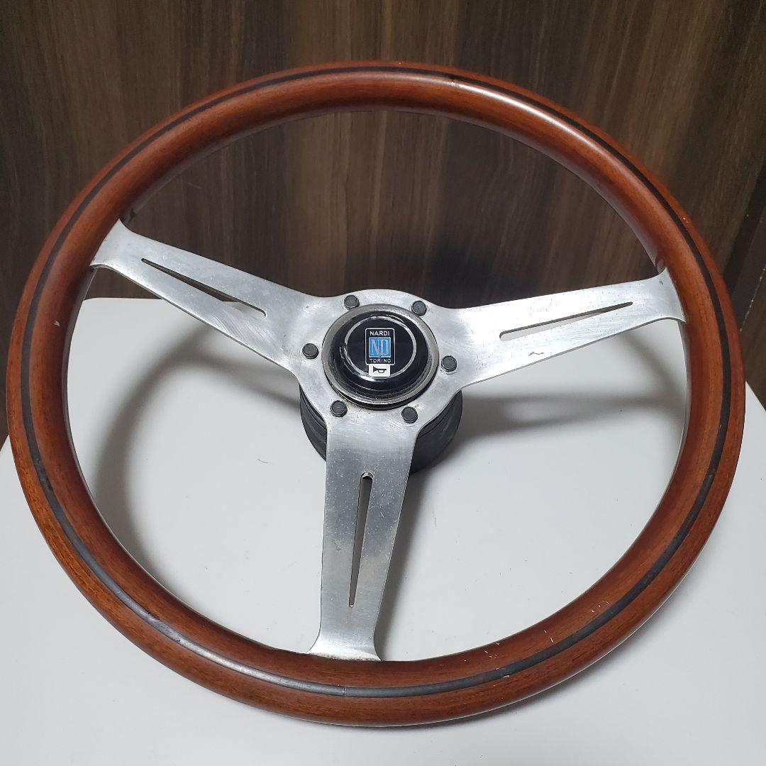 NARDI TORINO ステアリング NARDI TORINO ナルディ トリノ レザー ハンドルのみ 長期保管品