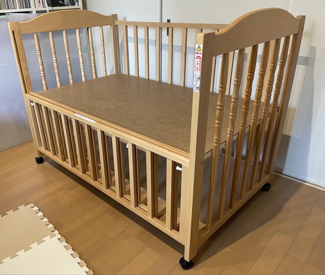 ベビーベッド エリーゼ ナチュラル スリーピー 石崎家具 （日本
