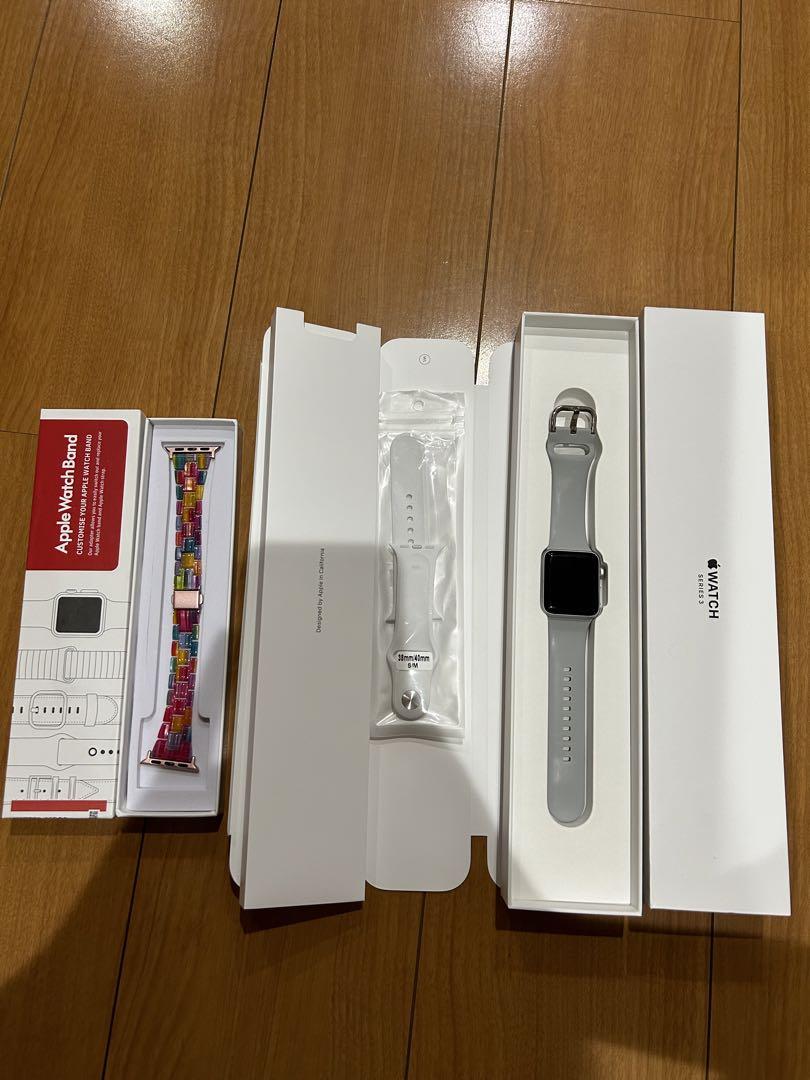 Apple Watch Series 3 38mm グレー バンド付き（Apple Watch