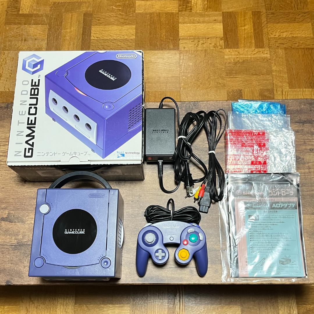 ゲームキューブ GAMECUBE バイオレット 本体 箱セット 動作品 ④