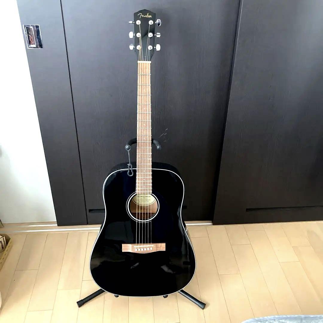 Fender アコースティックギター 6弦 黒（FENDER Acoustic