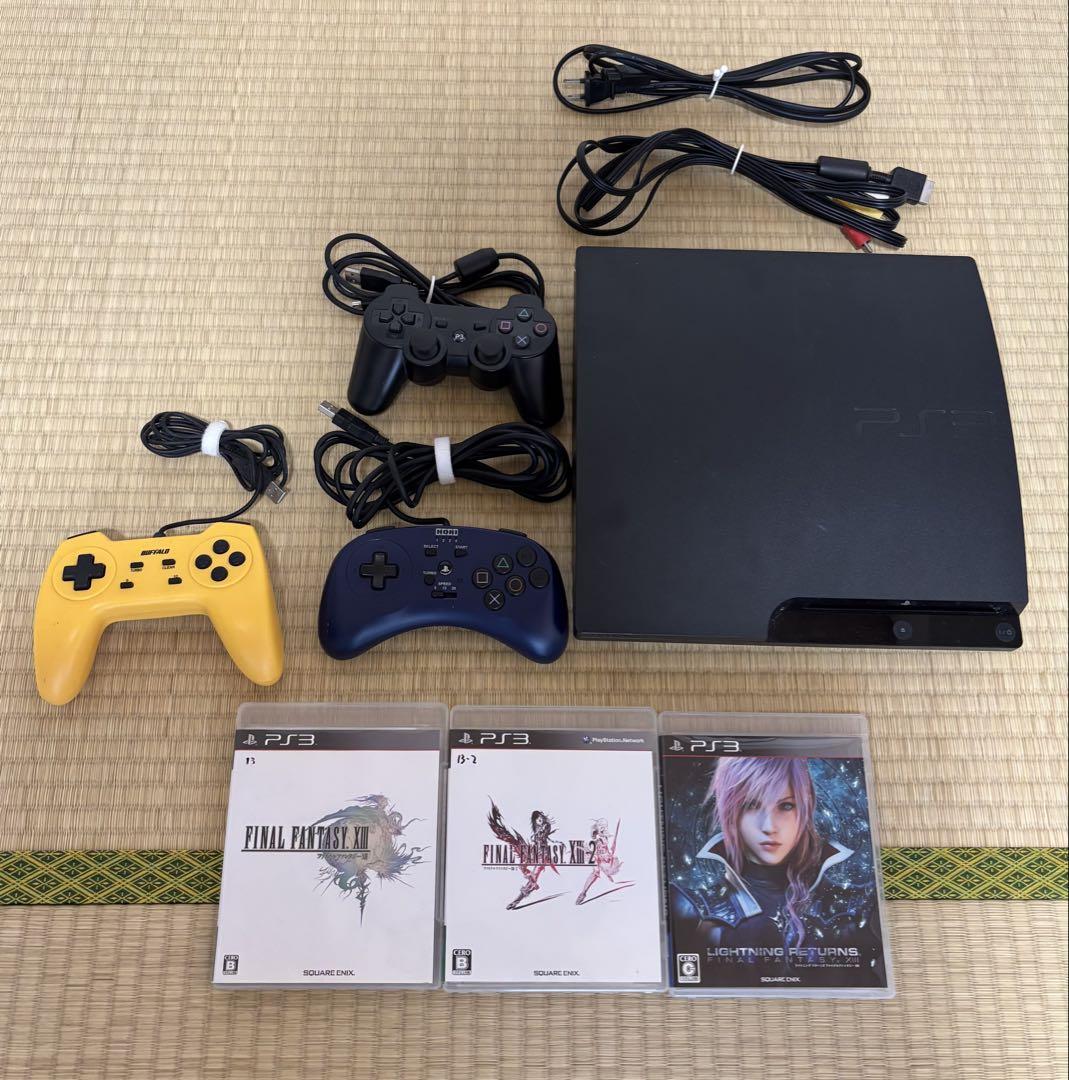 プレステ3本体 コントローラー3種類 ゲームソフト3本付き （PS3