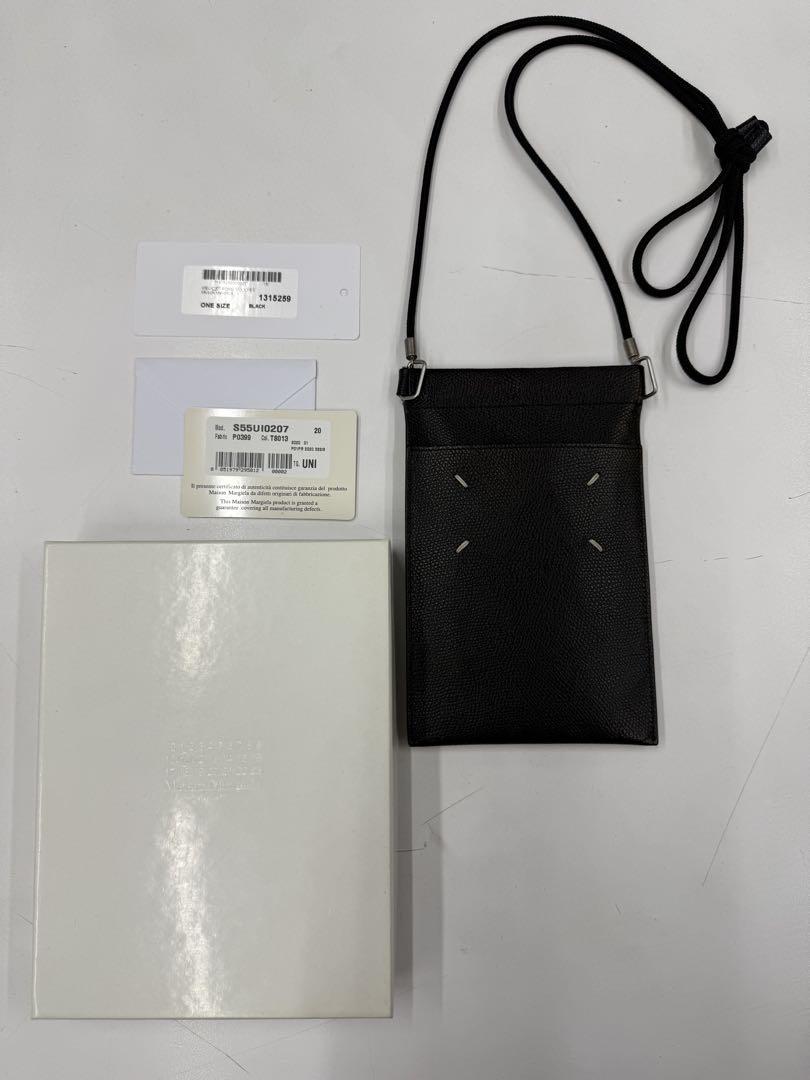 【専用です】Maison Margiela ブラック スマホ ショルダーバッグ メゾンマルジェラ スマホショルダー ブラック （Maison Margiela