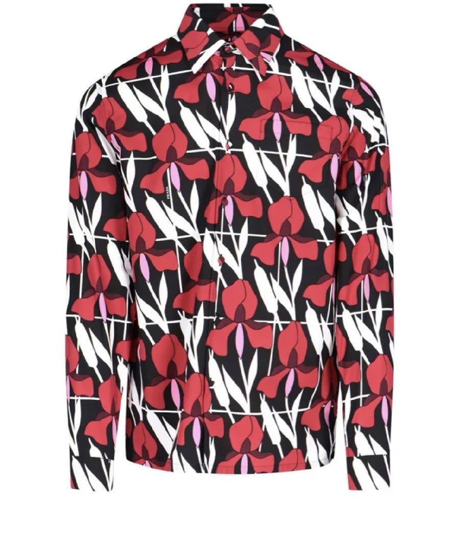 2020SS PRADA プラダ フローラル ドレスシャツ（プラダ