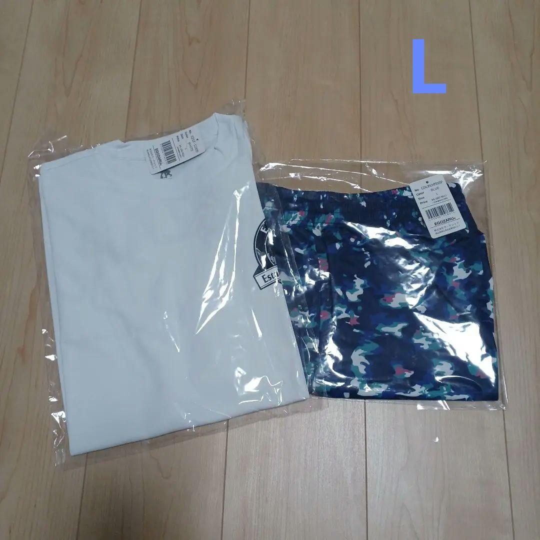 【新品未開封品】バスケ　エゴザルバスパン　エゴザルTシャツ　L　上下セット 新品未開封品】エゴザルバスパン L Tシャツ 上下セット バスケ