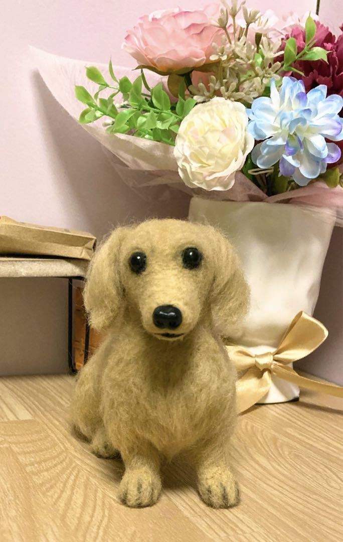 羊毛フェルト ミニチュアダックス ⑥ ハンドメイド（non様専用