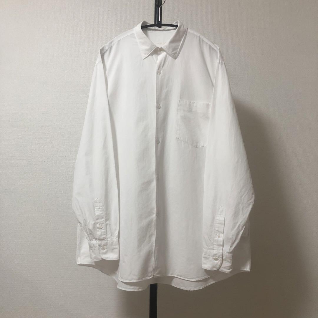 試着のみ サイズ4 21ss コモリシャツ 白 comoli（COMOLI