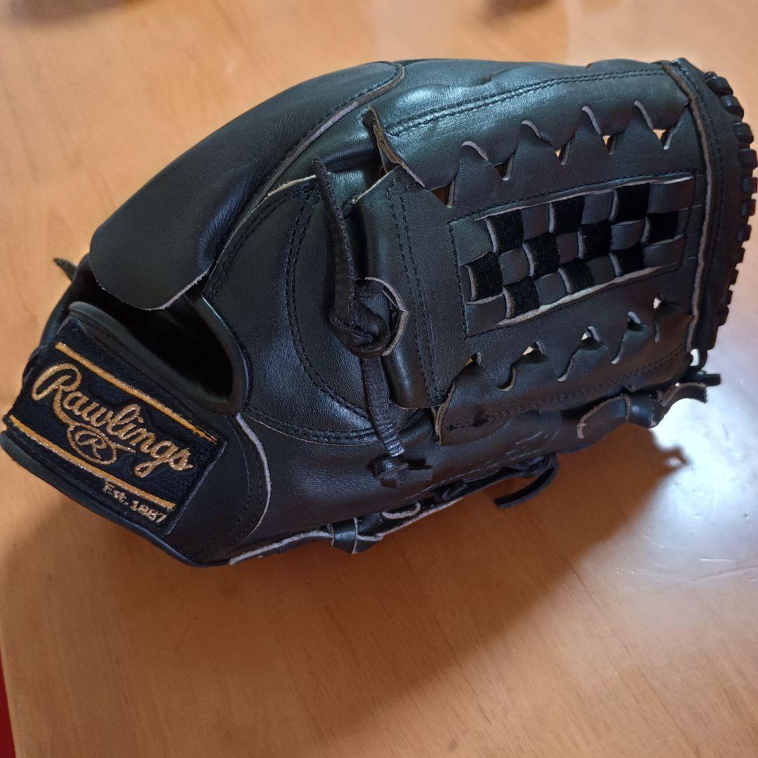 買い誠実 Rawlings 黒（ローリングス（Rawlings 硬式グローブ 投手用 グローブ
