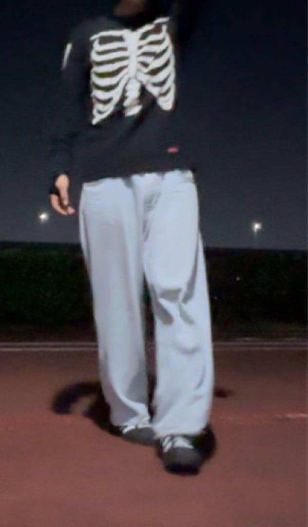 中西POLAR SKATE bigboy パープル　デニム　XS polar skate big boyデニム紫