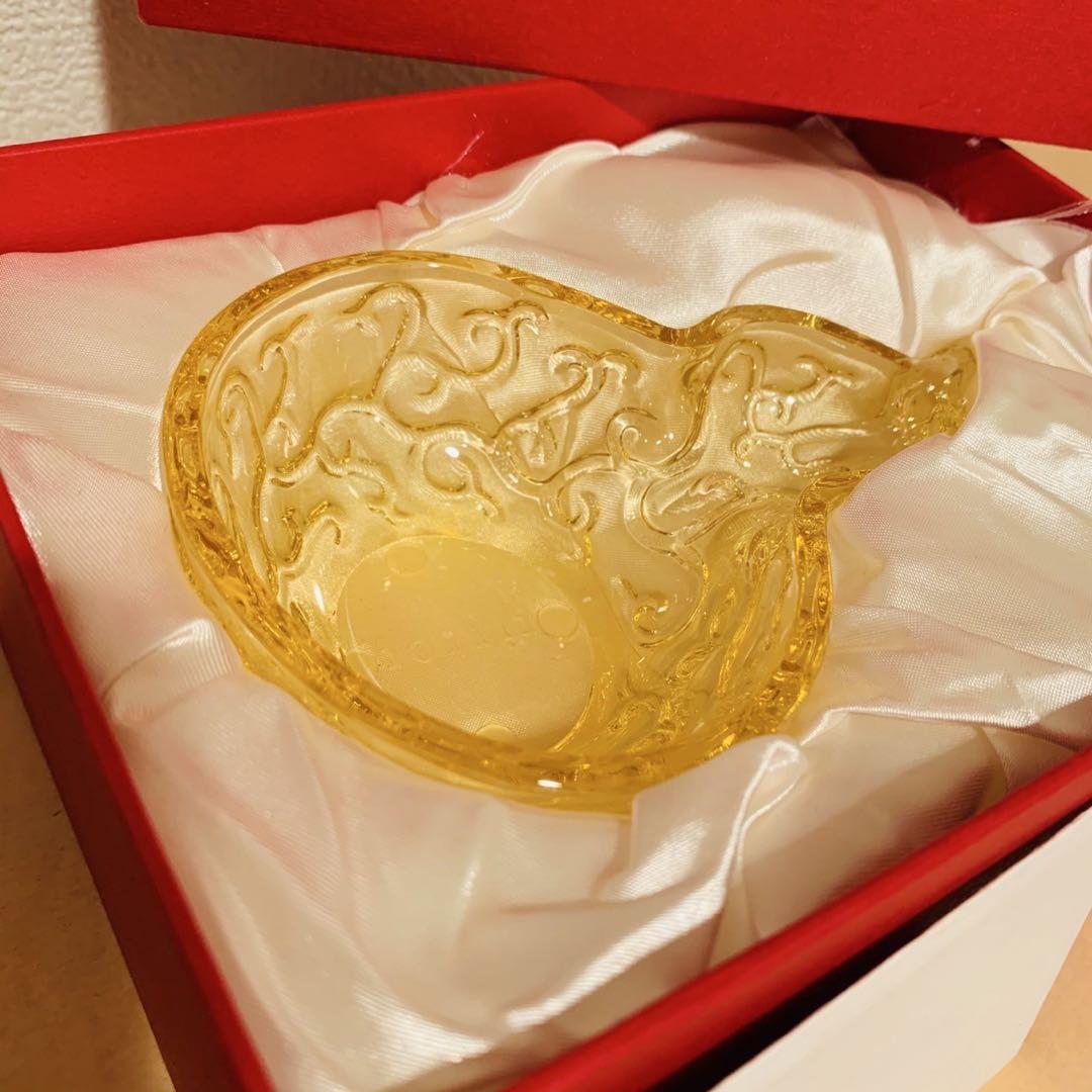 新着商品 ひょうたん 琉球ガラス 新品 開運アイテム 黄色 風水 金運アップ 工芸品