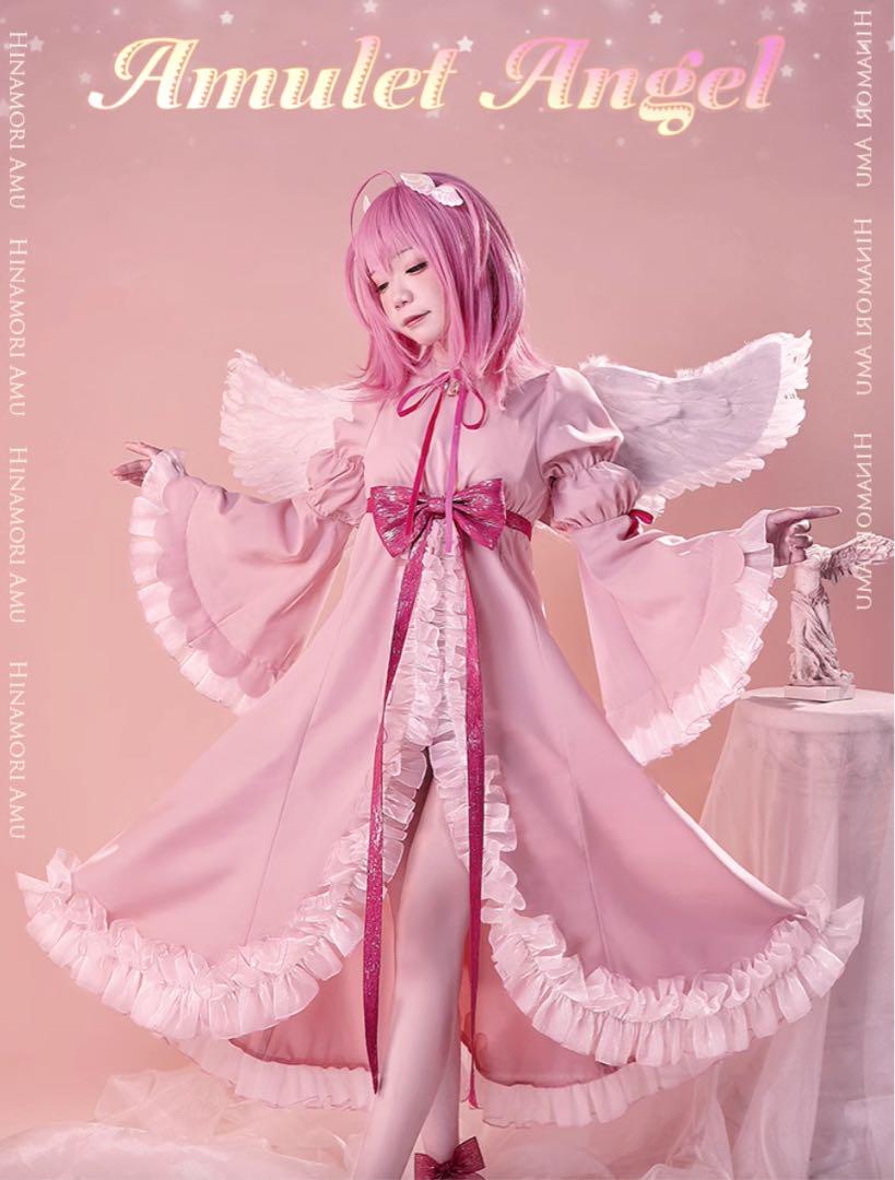 しゅごキャラ あむ アミュレットエンジェル コスプレ ウィッグ付】しゅごキャラ コスプレ 衣装 アミュレット