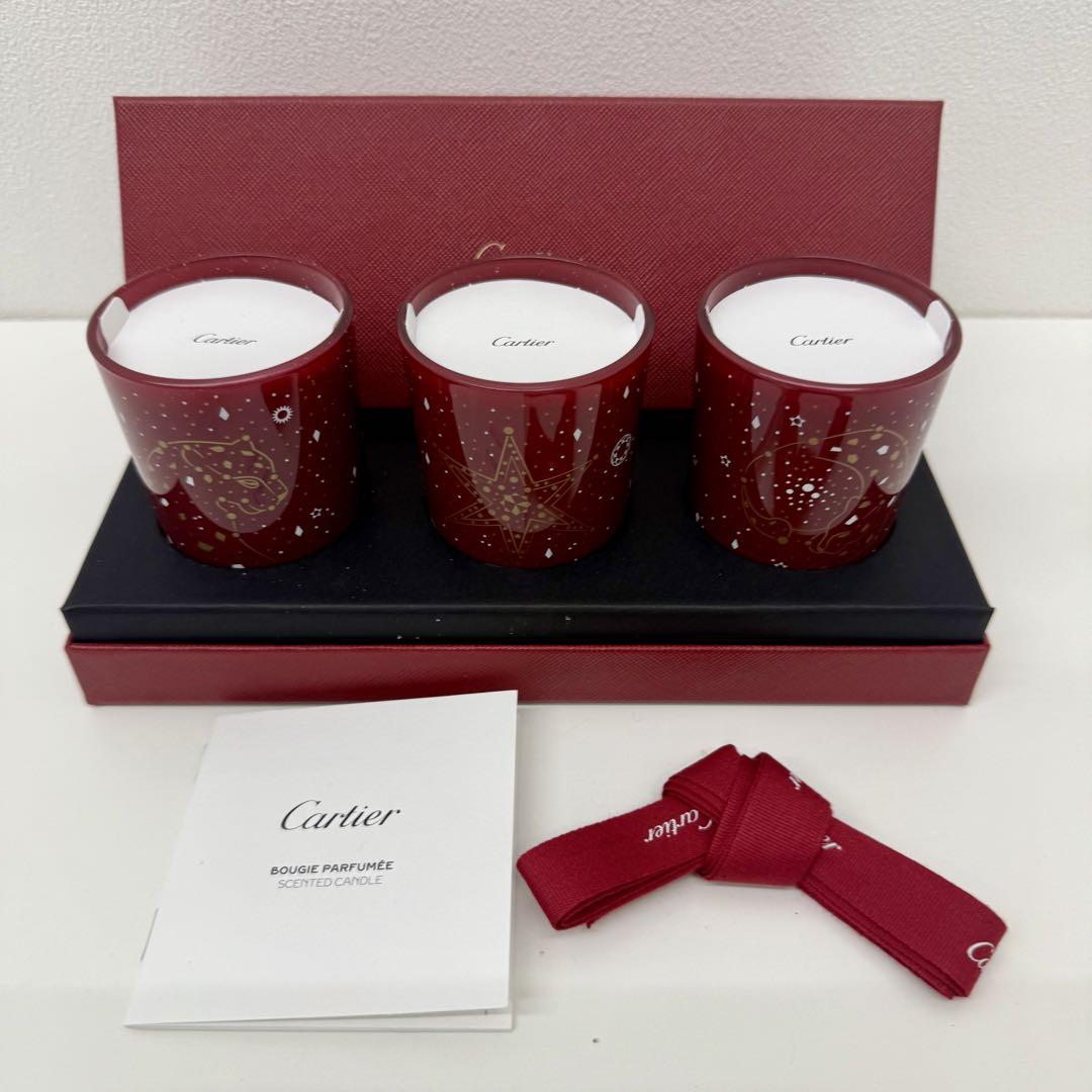【新品】カルティエ 非売品 クリスマスキャンドルセット 新品】カルティエ 非売品 クリスマスキャンドルセット