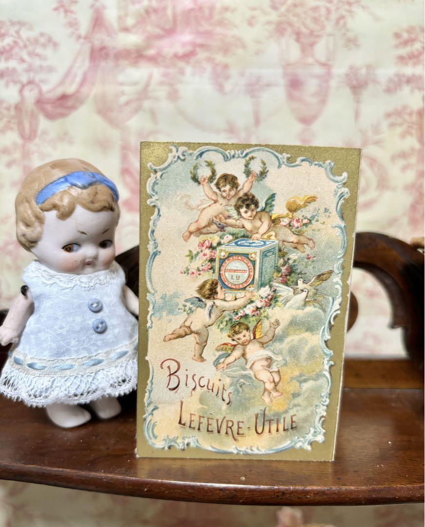 フランスアンティーク LUビスケット 1898年天使のカレンダー