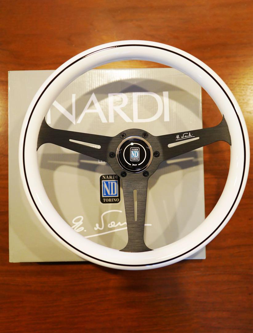 大幅値下げ】ナルディ（NARDI）クラシック ホワイトステアリング