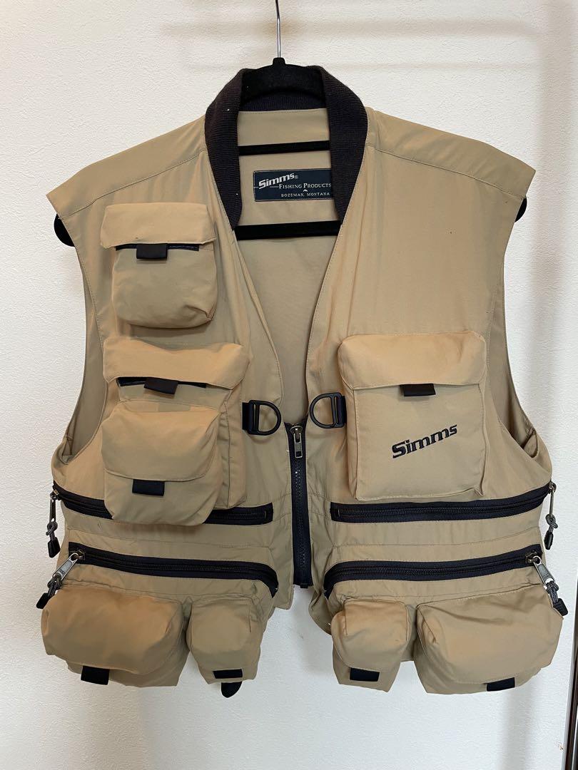 SIMMS シムスフィッシングベスト USA製 希少斜めロゴ 美品