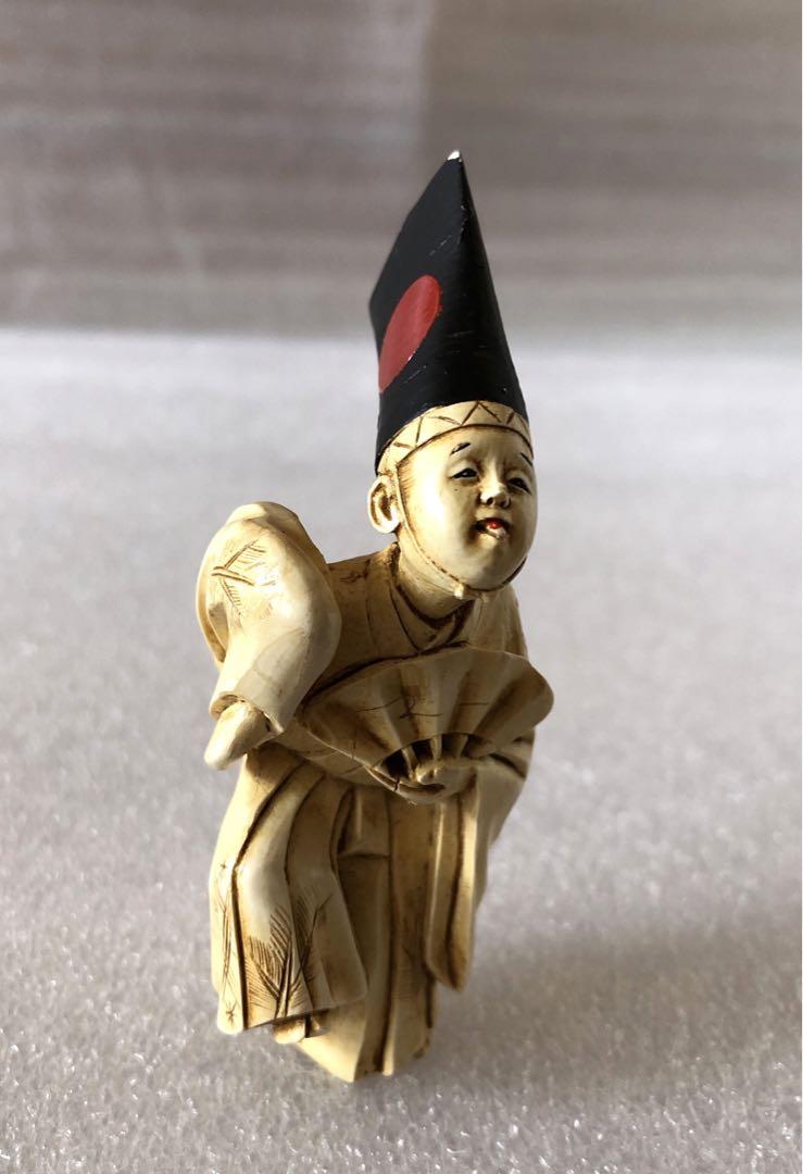 極上 根付 和彫 天然素材 アンティーク 置物 骨董 古美術品 細密