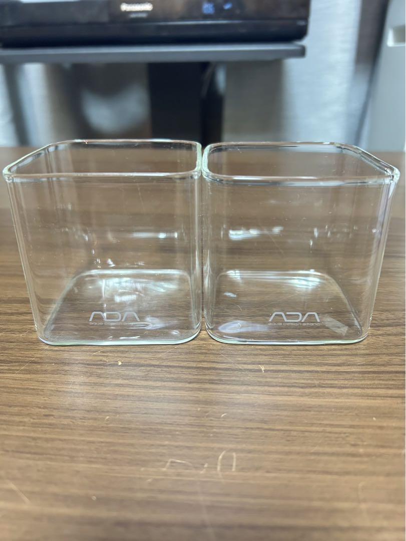 美品‼️ADA ガラスポット　2個セット ADA LAB ガラスポットKAKU W10×D10×H20かんたんミニパルダ作り