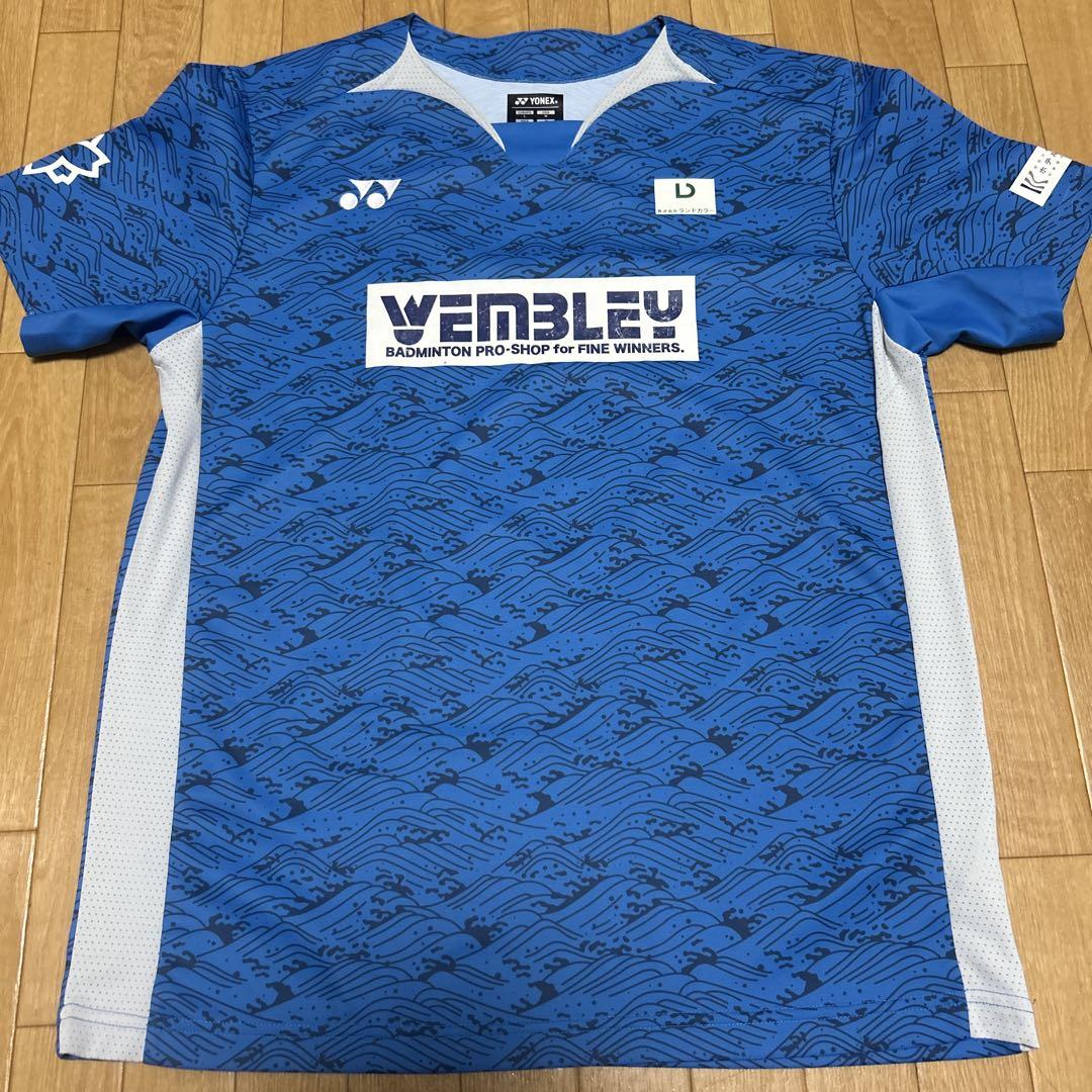 は*ゆ様 YONEX バドミントンシャツ 日本体育大学 バドミントンヨネックスユニフォーム日本代表サイズL敬和学園