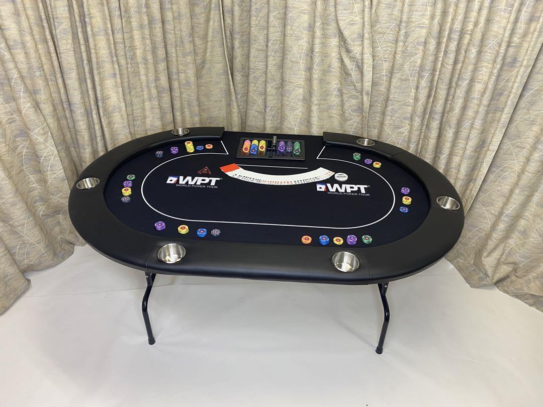 6人用ポーカーテーブル WPTデザイン（送料込み LEDポーカー