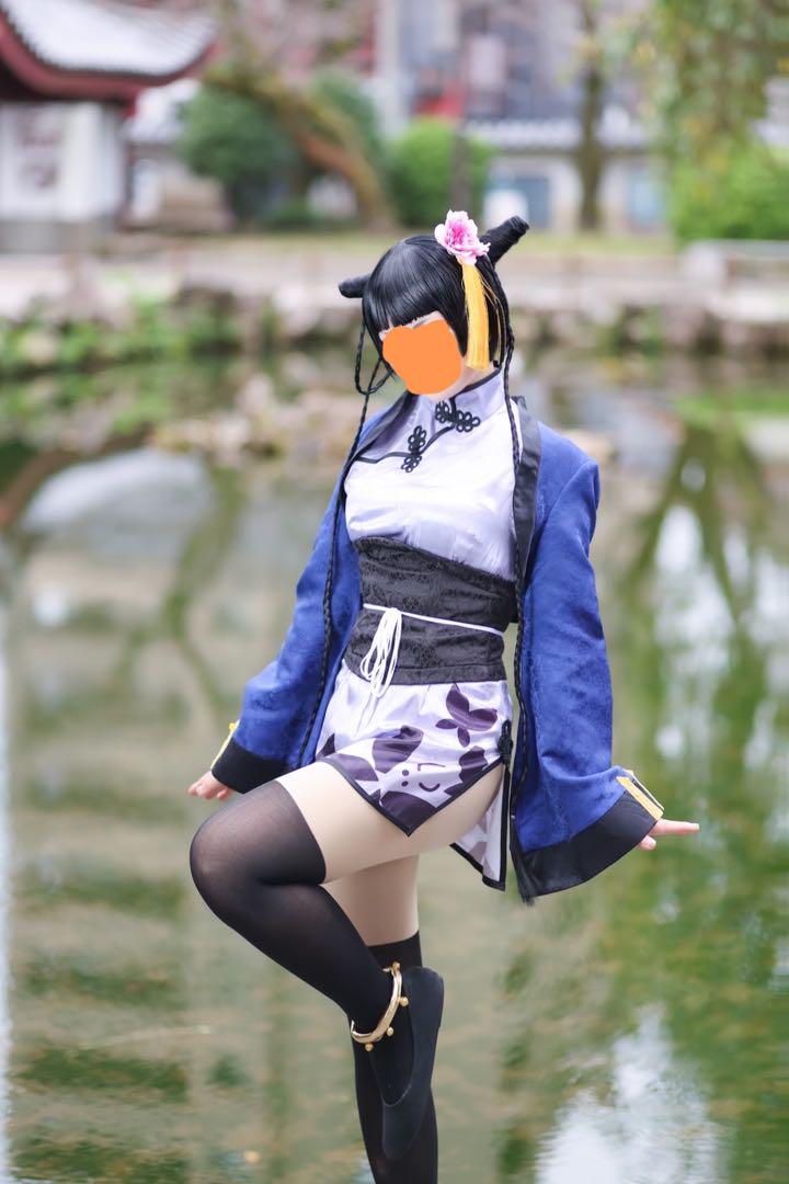 Amazon.co.jp: 【Azuiblc】藍猫 ランマオ コスプレ衣装 ウィッグ