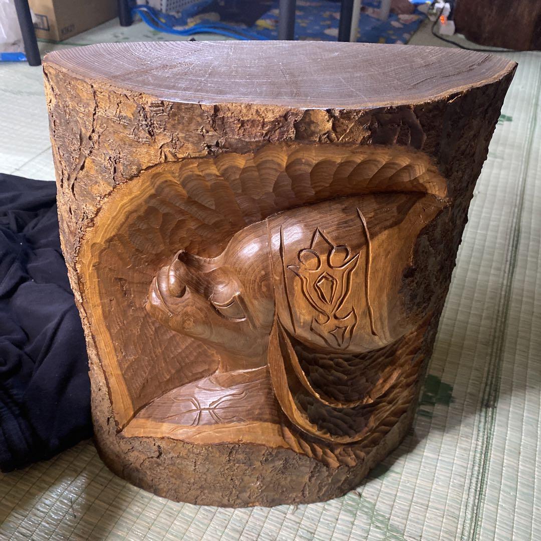 アイヌ 木彫り 骨董品 （北海道のお土産 北部民芸 木彫 アイヌ