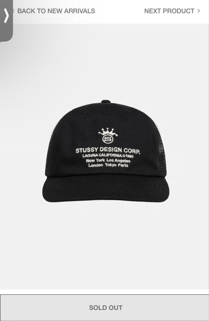 STUSSY LOW PROFILE DESIGN TRUCKER CAP（Stussy Low Profile