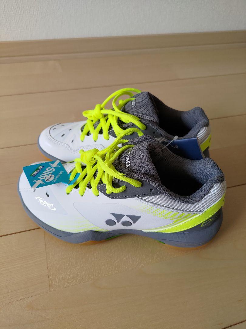 YONEX バドミントンシューズ 65W ホワイト/ネイビー/イエロー　27.5 YONEX ヨネックス バドミントンシューズ ユニセックス STRIDER