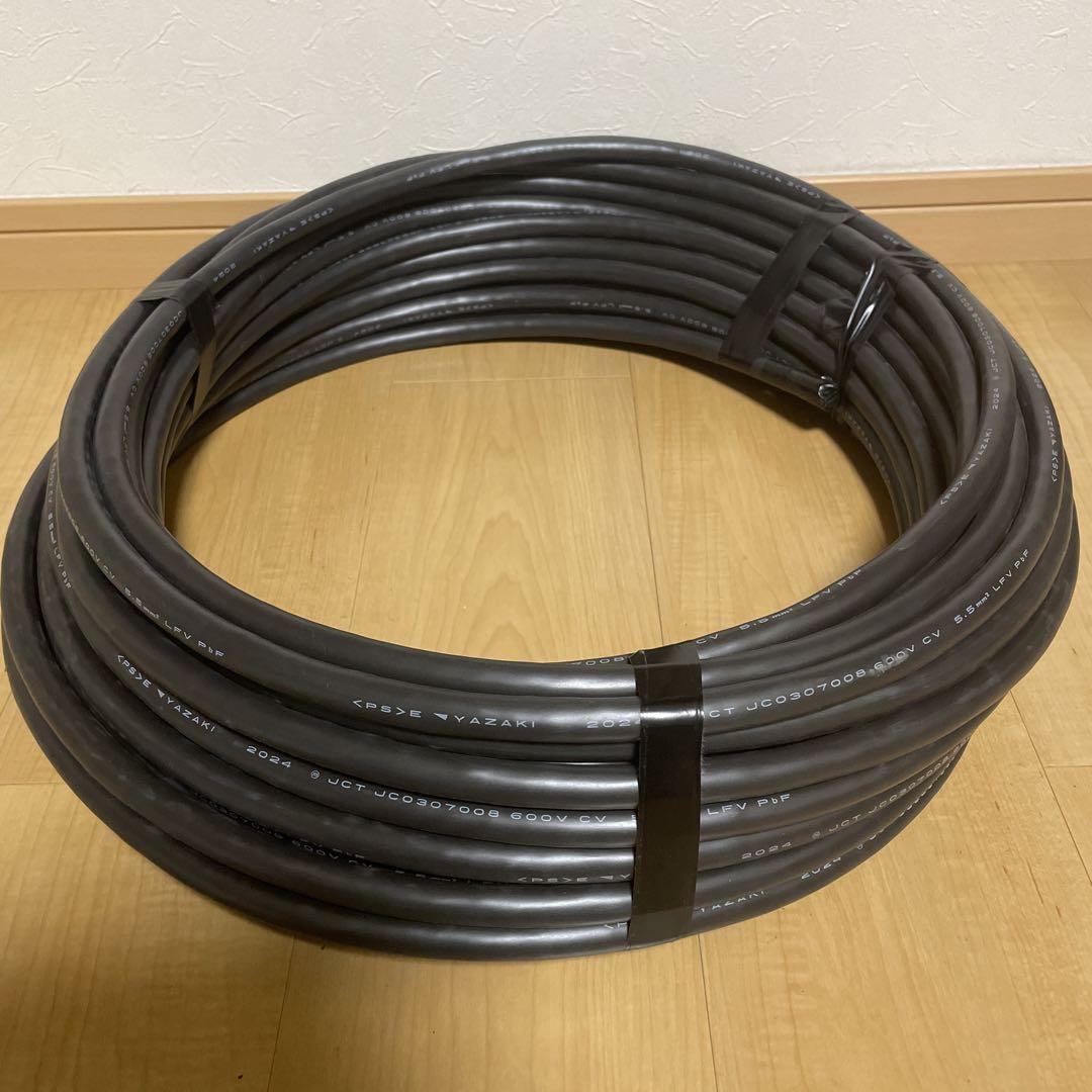CVケーブル 600V CV5.5-3C 30m 新品（3C（3芯）:5.5SQ