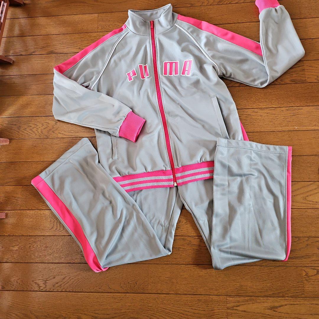 PUMA プーマ　ジャージ　プージャー　S-M 日本製 PUMA プーマ ジャージ ジャケット & パンツ 上下