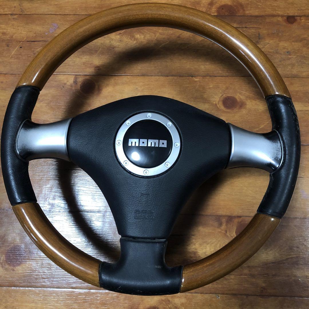 momo ステアリングホイール ウッドレザー （【楽天市場】momo