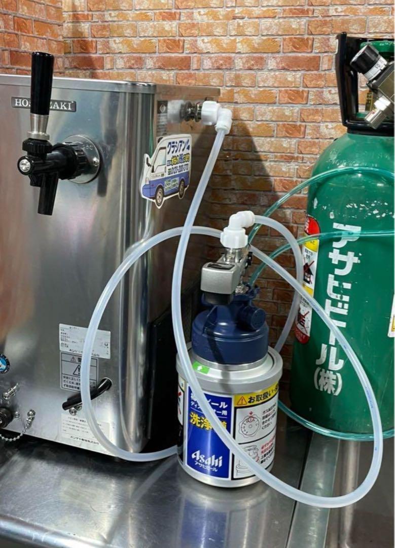 ビールサーバー ビールヘッド（新品同様 ）ガス圧計3枚、ガス側とビール側継手新品 ワンタッチ ガス用 樹脂製継手 - ビールサーバー部品・業務専門