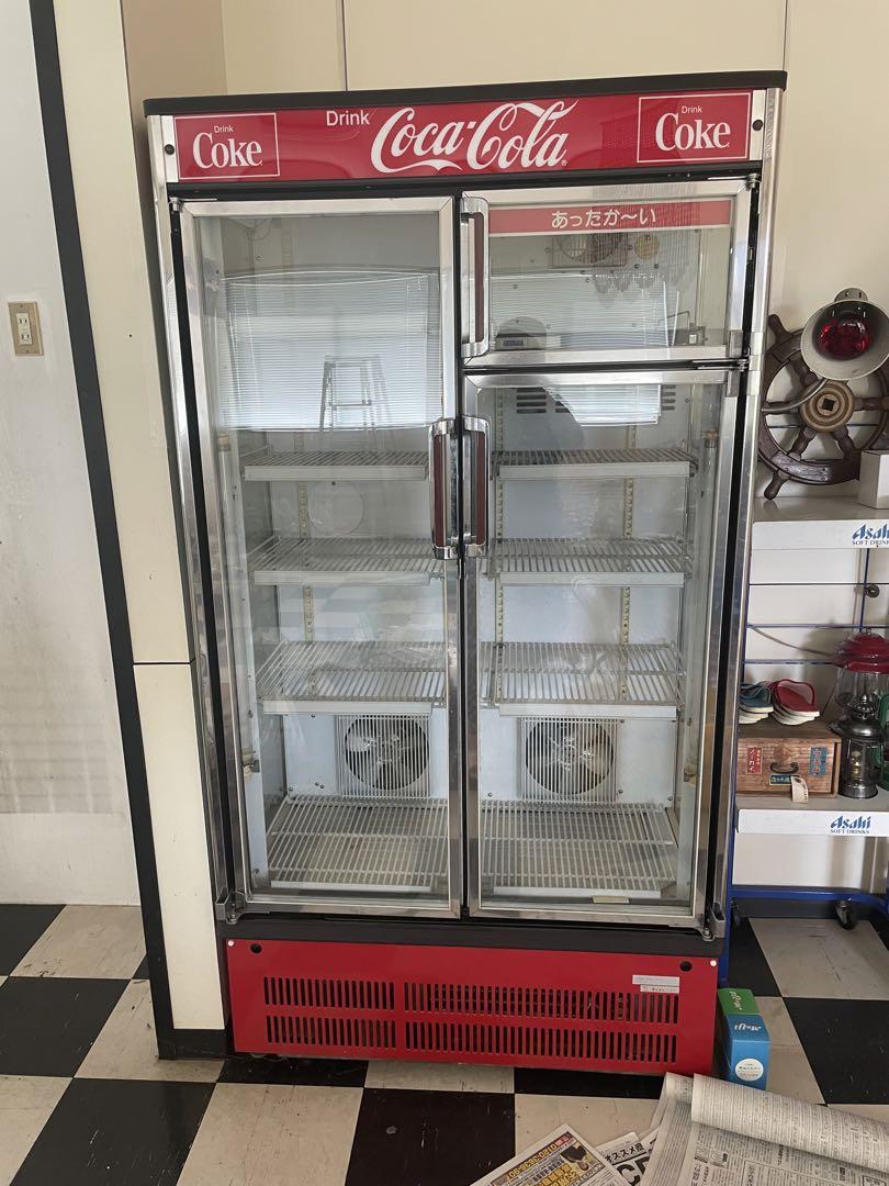 引取り限定 ジャンク 飾り棚 ショーケース コカコーラ 冷蔵庫